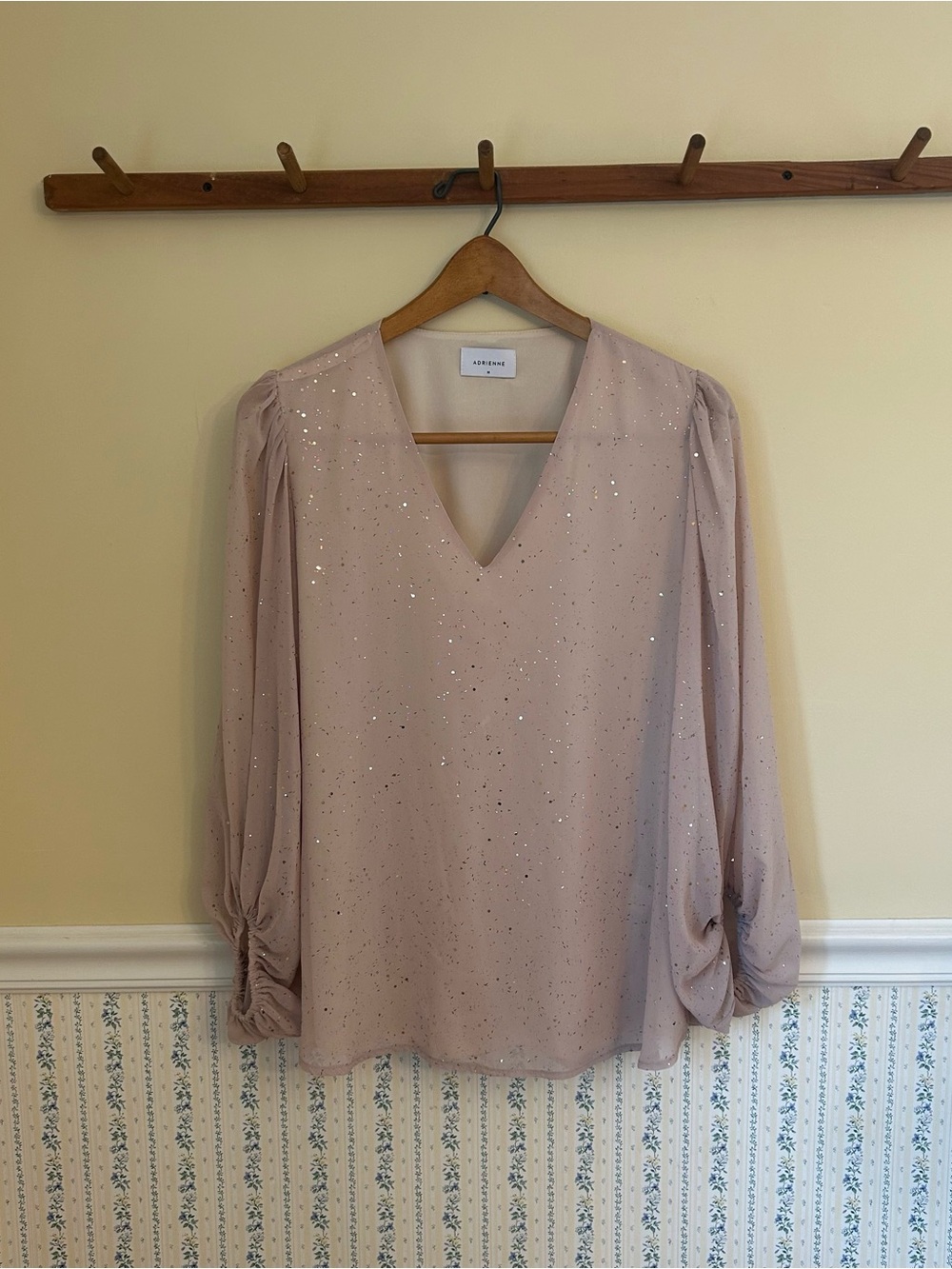 Adrienne Shiny Blouse Top